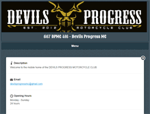 Tablet Screenshot of devilsprogressmc.com
